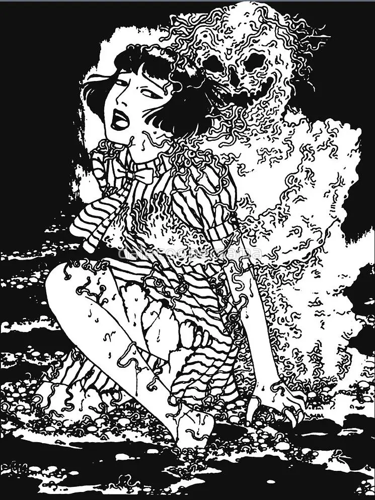 Мужская футболка Suehiro Maruo Worm Ghost Uzumaki Junji Ito новая модная брендовая одежда
