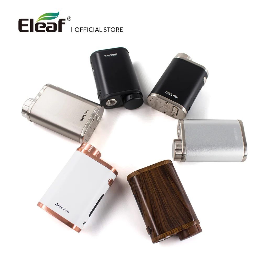 Koop RU US ES FR Magazijn Originele Eleaf iStick Pico Mod 75w Uitgang 510 Draad Doos Mod elektronische Sigaret vape mod