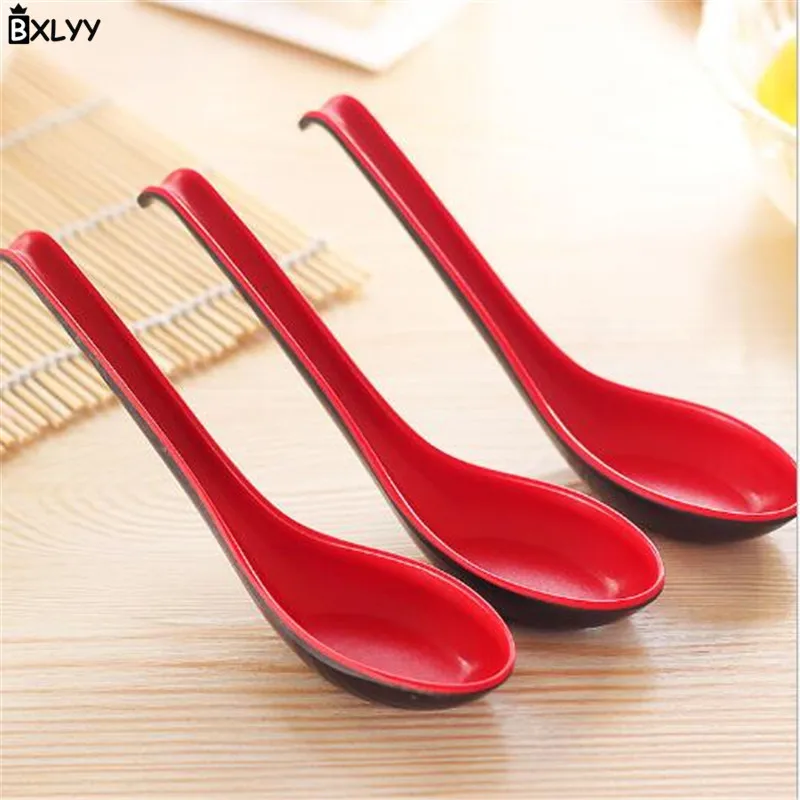 BXLYY Hot Sale 1pc Plastic Long Handle Spoon Home Anti scalding Non