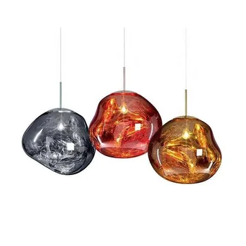 

JW Glass Led Pendant Lamp Lights Hanging Lamp Melt Lava Light Fixture Modern Hanging Ceiling Lamps Chandelier Lighting