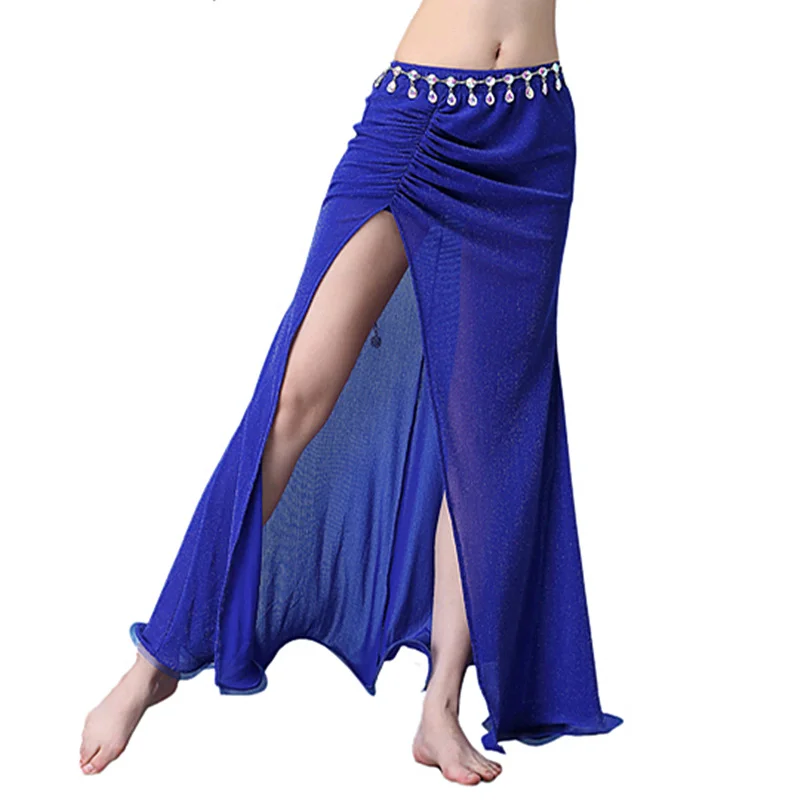 

2018 Summer Dancewear Belly Dancing Clothes Maxi Long Skirts Professional Belly Dance Slim Skirt for Girls