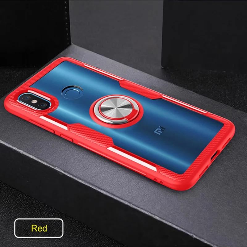 For Xiaomi MI 8 MI8 SE Mi8 Lite Transparent TPU Ring Holder Case For Xiaomi Mi 9 Mi9 SE Magnet Car Holder Cover Cases