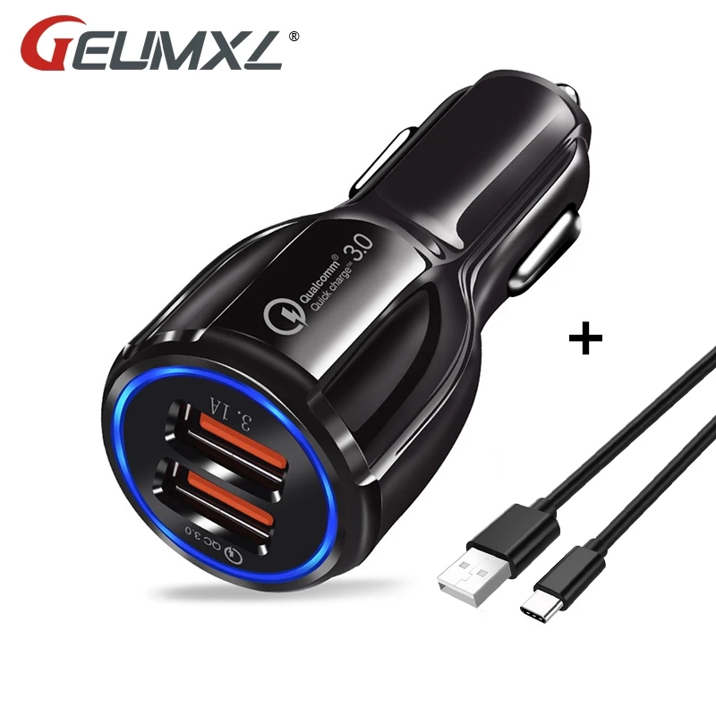 Cavo Di Ricarica Usb Tipo C Per Caricabatterie Da Auto Quick Charge 3.0 Per Oneplus 5 3T Lg G5 G6 Nexus 6P 5X Elephone P9000 M3 Per Samsung Huawei