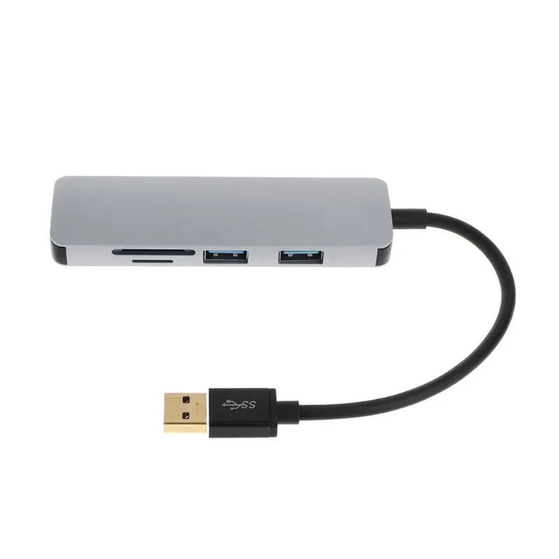 5 в 1 Тип-C USB3.0 чтения карт памяти TF SD Hub Многофункциональный адаптер для Macbook