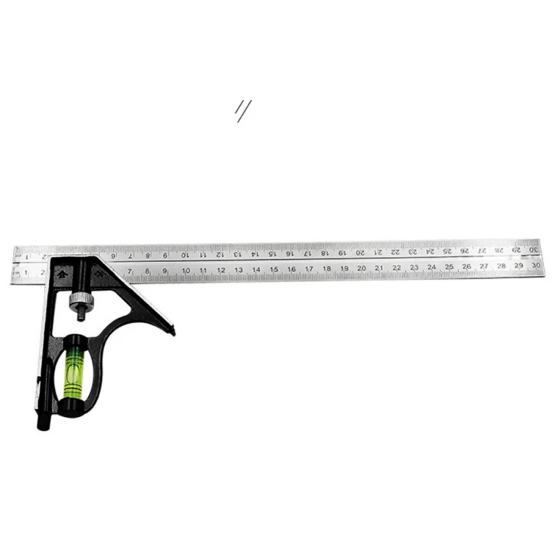 

300mm(12") Adjustable Engineers Combination Try Square Set Right Angle Ruler