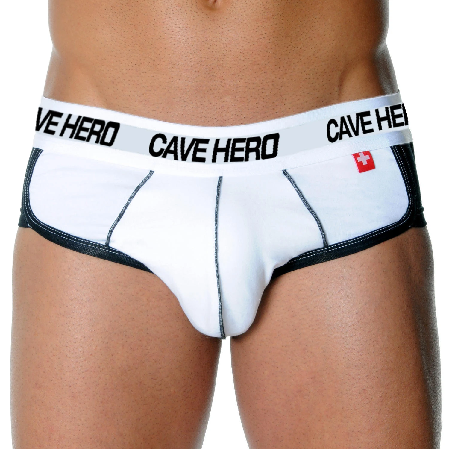 CaveHero хлопок combex для мужчин почти голый воздушный качок berifs нижнее белье с мягкими задниками скользящие съемные подушечки