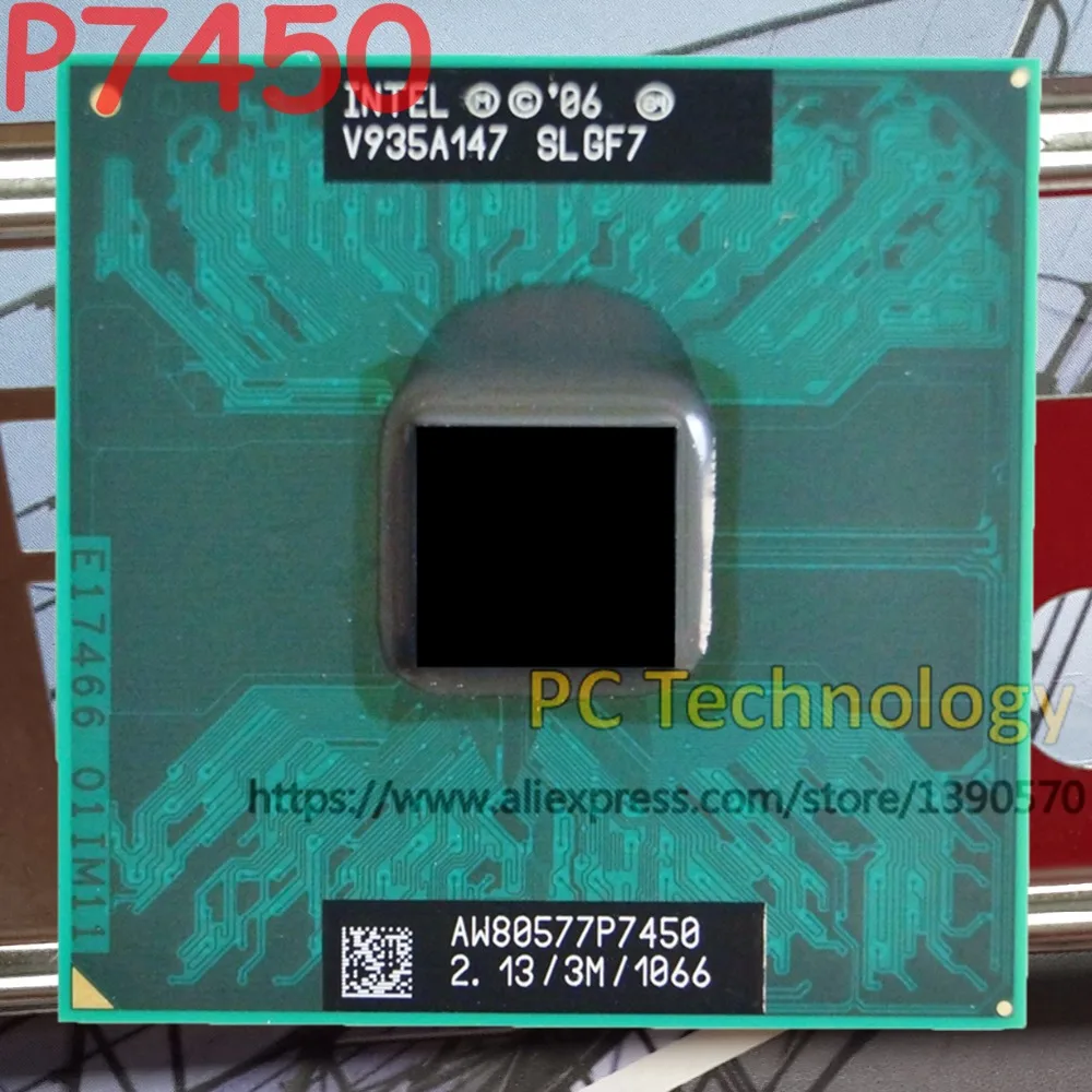 Оригинальный ноутбук Intel P7450 процессор 2 13 ГГц/3 м/1066 PGA SLB54/SLGF7 поддержка процессора