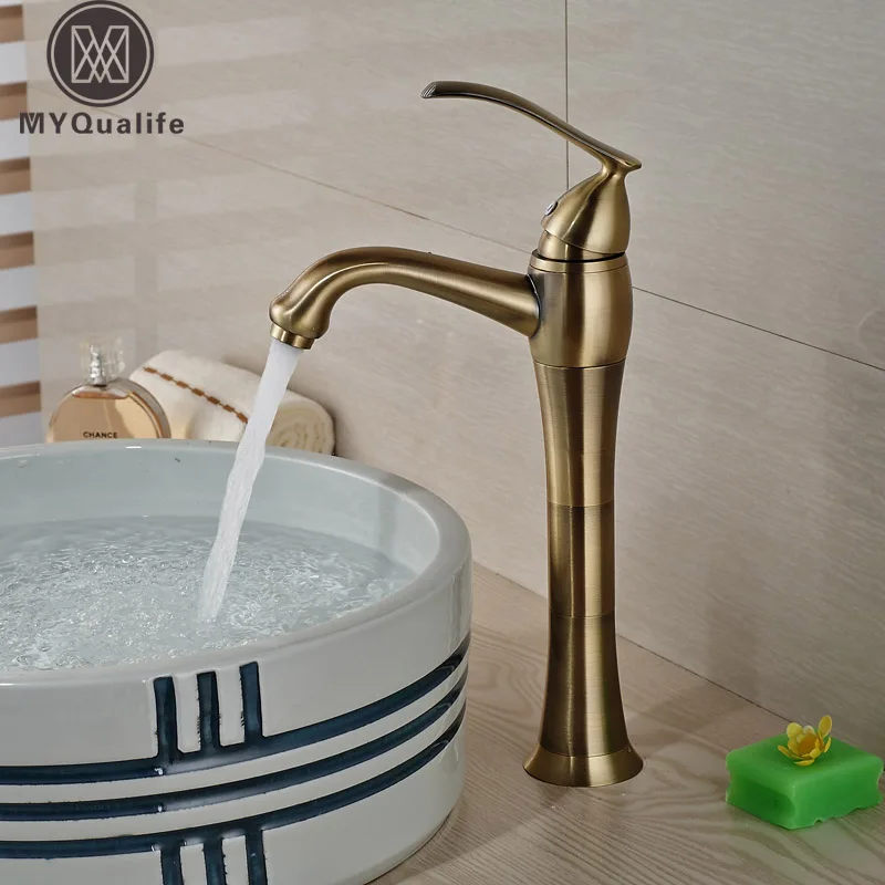 

New Basin Sink Faucet Antique Bronze Bathroom Copper Mixer Taps