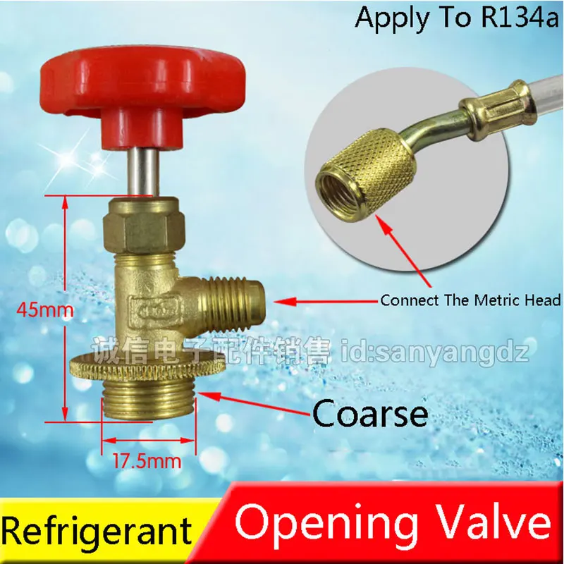 1 шт. R12/R600A/R134A/R22 Холодильник Выделенный открытый охладитель клапана фторирования трубчатые инструменты