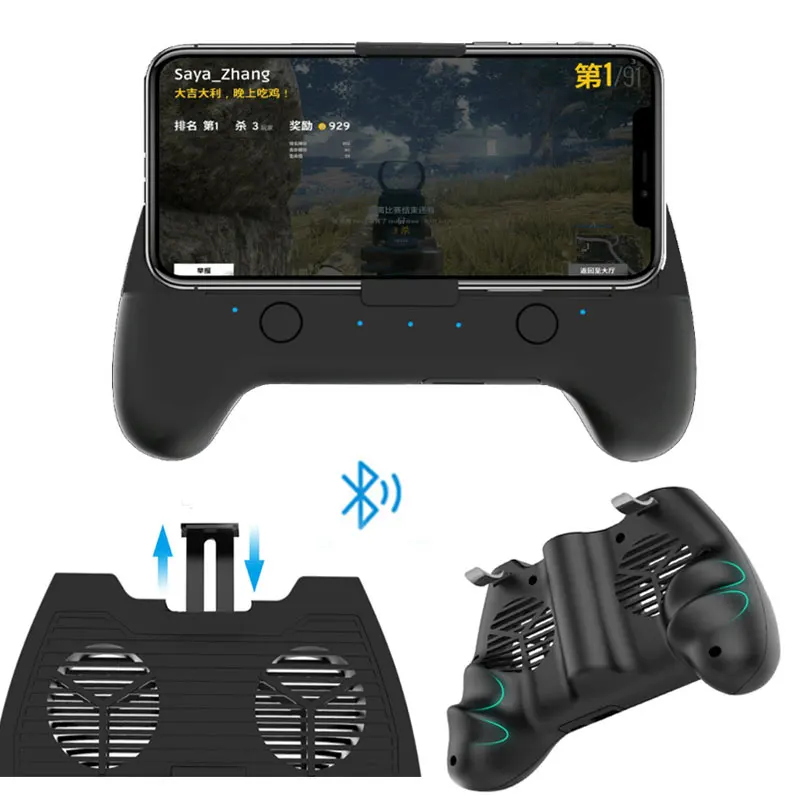 

Wireless Bluetooth Gamepad for iPhone XS Max 8 7plus 6s Mobile Phone Controller Cooler for Mobile Game pubg Trigger knives out