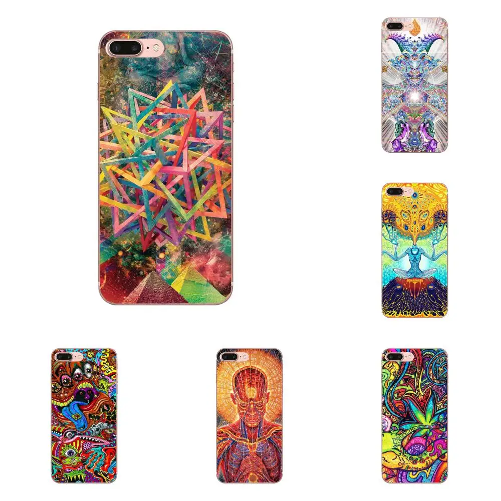 Для Apple iPhone 4 4S 5 5C 5S SE 6 6S 7 8 Plus X XS Max XR Дизайн чехол для сотового телефона Psychedelic