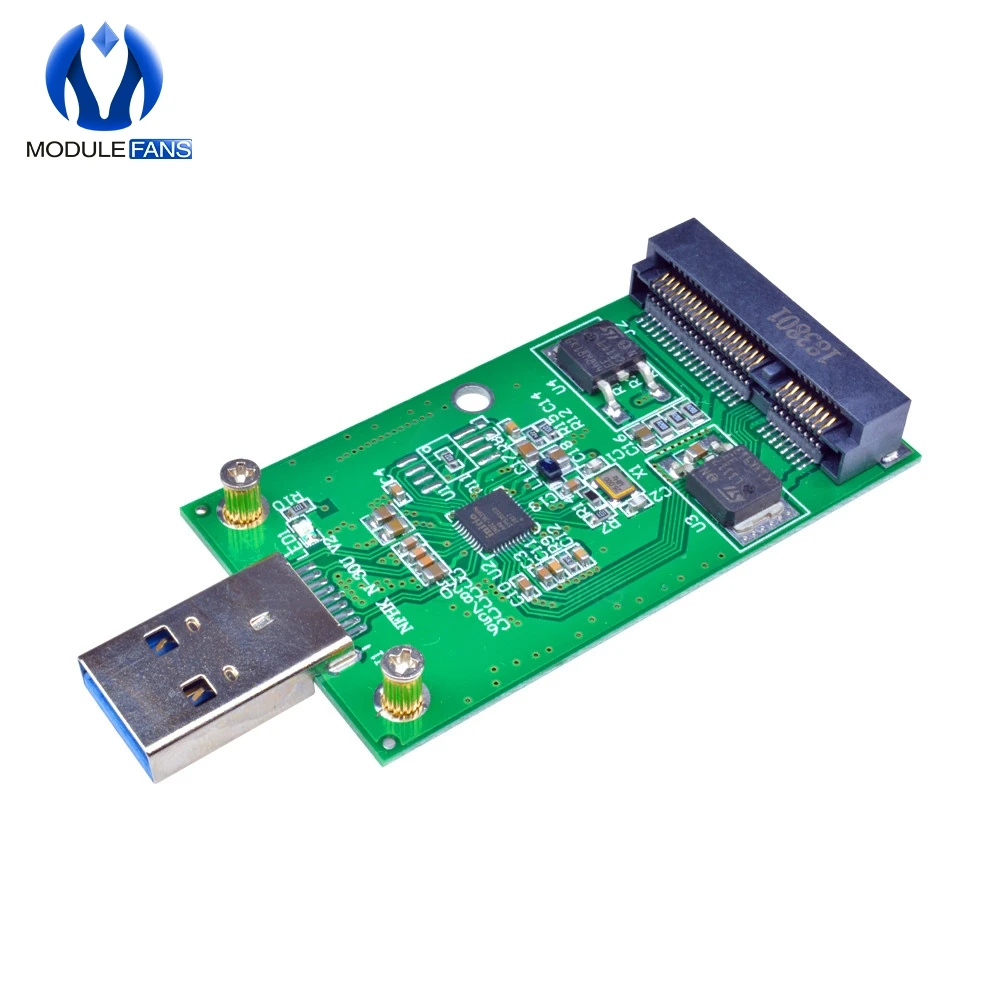 

Mini PCIE mSATA SSD USB 3.0 External mSATA SSD Convertor Adapter Module Board Compatible With For Windows Vista/7/8/mac