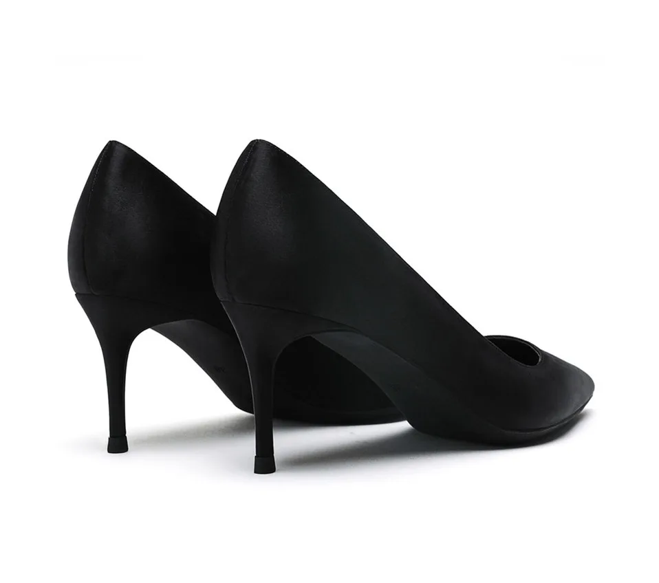 KATELVADI/женские туфли-лодочки женские туфли на шпильке 6,5 см; chaussure femme Talon; черные свадебные туфли на высоком каблуке K-327