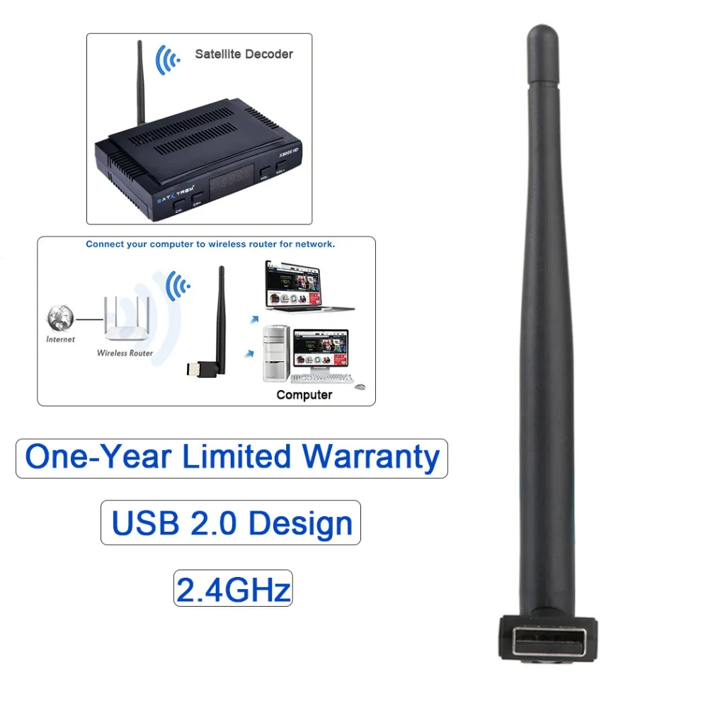 SATXTREM RT5370 USB Wi Fi Беспроводной со встроенной антенной сетевой адаптер для цифровой