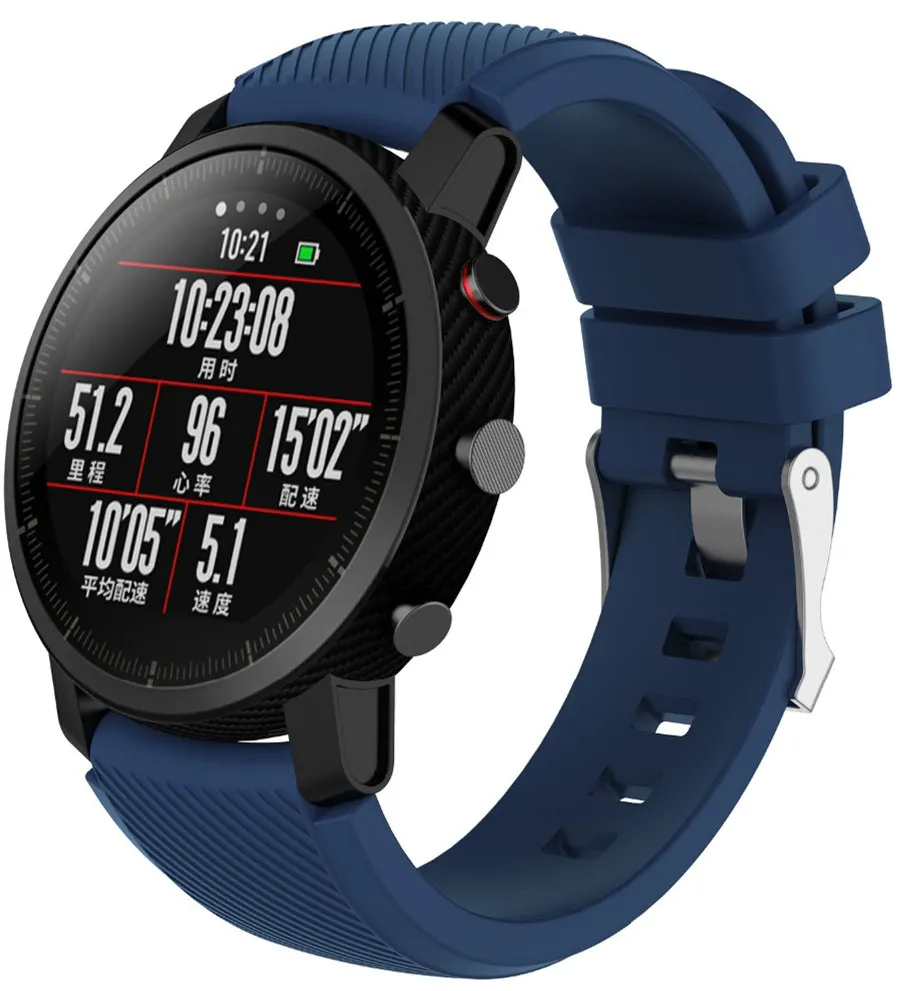 3 в 1/упаковка ремешок для часов для оригинального Xiaomi Huami Amazfit Stratos Band Amazfit 2 Pace кожаный ремешок 22 мм силиконовый браслет