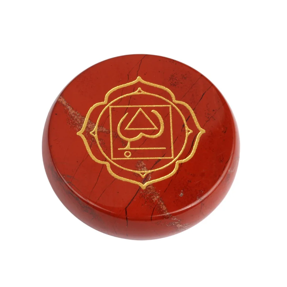 

Free Shipping Natural Red Jasper Stone Root Chakra Stone Round Palm Stones Reiki Symbol Stones Healing Crystal 2017 New Arrival