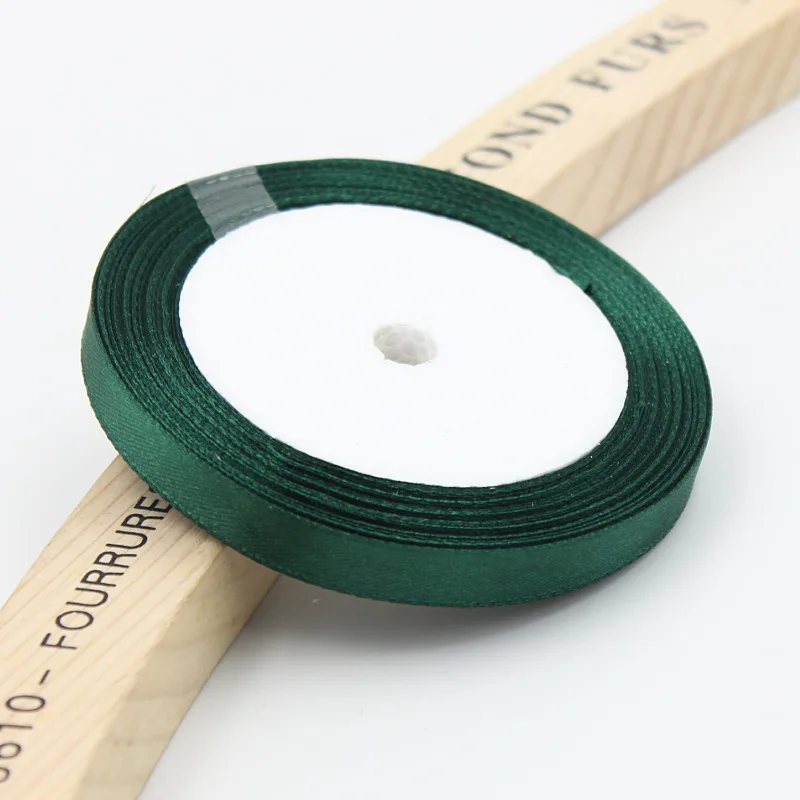 Атласная лента для свадебной вечеринки 6 мм 25 ярдов|satin ribbon wedding|silk satin ribbonsatin |