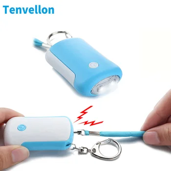 

Mini Keychain Personal Alarm Emergency Alarm Security Protection Personal Defense Tool with LED Light Self Defense Supplies