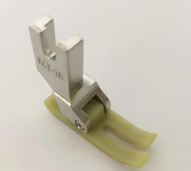 Plastic flat sewing machine presser footMT 18 Teflon plastic presser