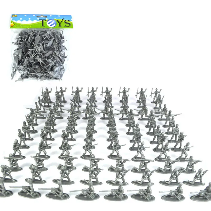 

100pcs Mini Plastic Soldier Toys Soldiers Set Action Figure Random