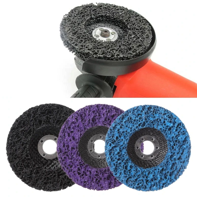100x16mm 115x22mm Cleaning Strip Wheel Grinding Disc For Paint Rust Grinder Remover Tools