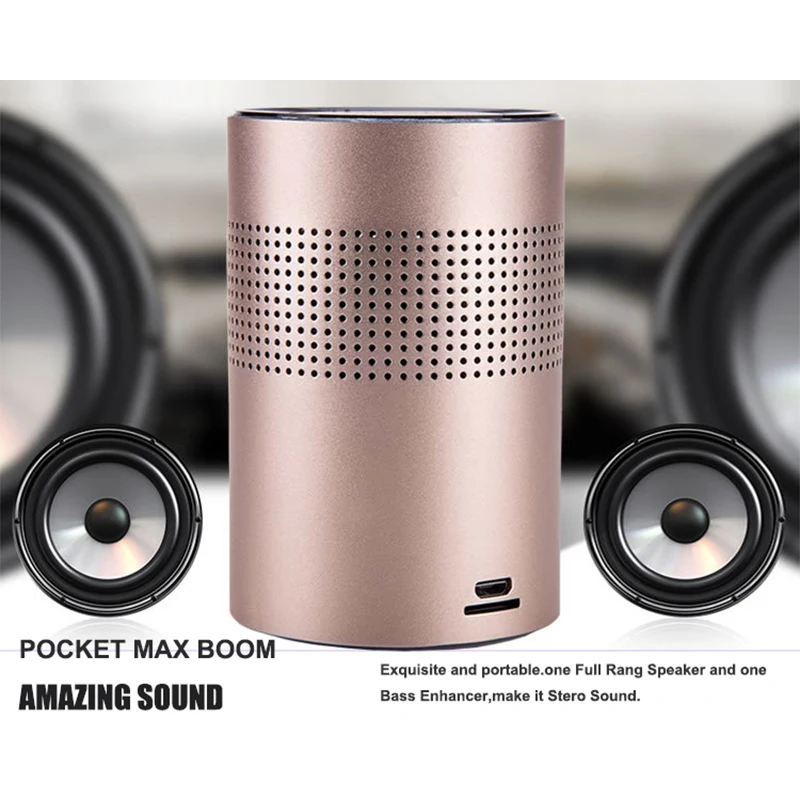 SAMTRONIC компактная алюминиевая портативная bluetooth колонка из сплава встроенный