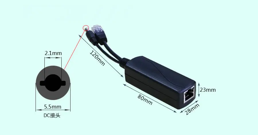 48v poe splitter DPS01A 7-1