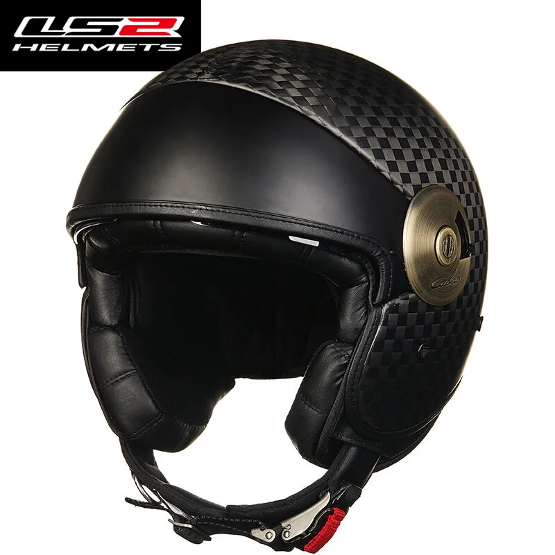 Original LS2 OF597 Harley motorcycle helmet half face with inner sun