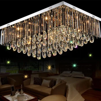 

jmmxiuz New design big modern chandeliers crystal lamps chandelier AC110-240V LED living room lights