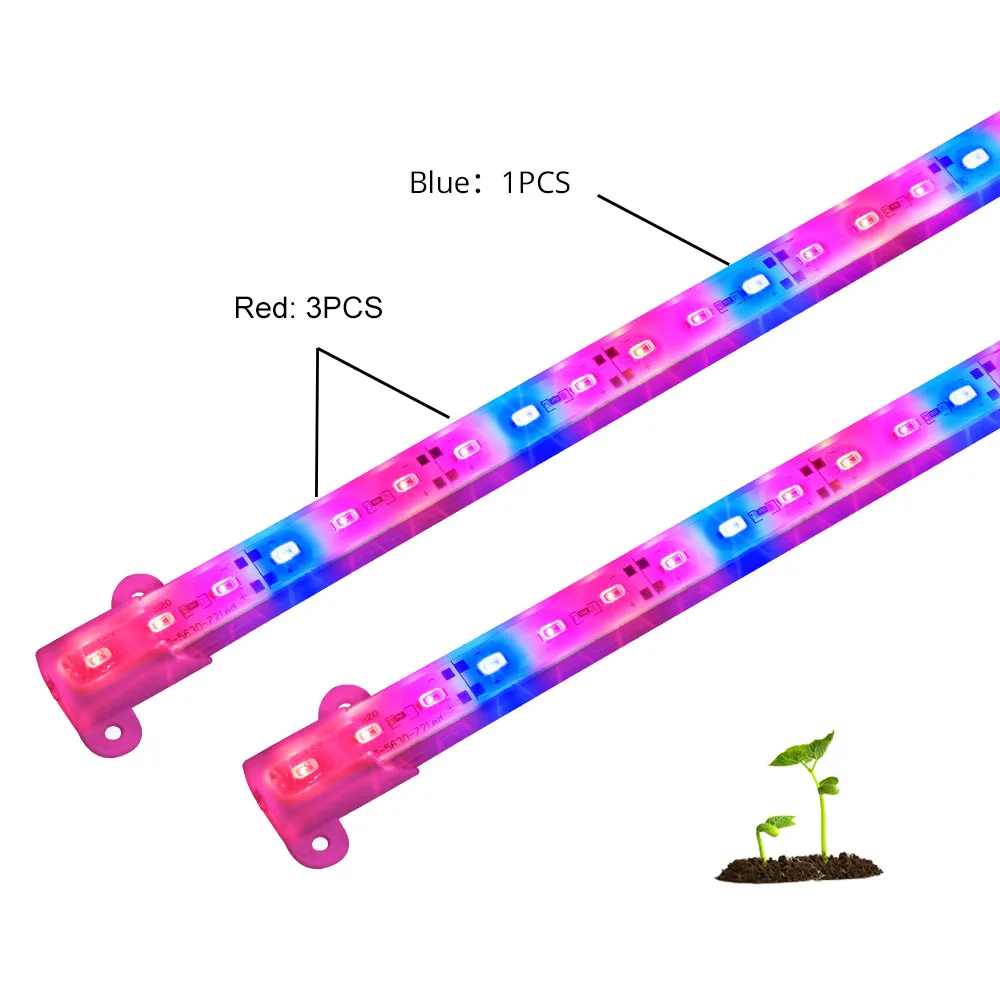 2 шт. полный спектр светодиодный 5630 0,5 м светодиодный светать IP20/IP67 водонепроницаемый парниковых лампы для всех внутреннего растения и