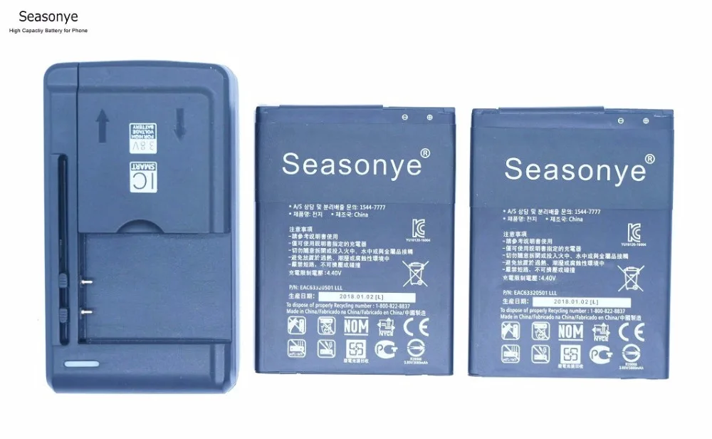Seasonye 2x BL-44E1F 3080mAh / 11.9Wh Replacement Battery For LG V20 F800 VS995 H990N H910 H918 V995 LS997 + Universal Charger | Мобильные