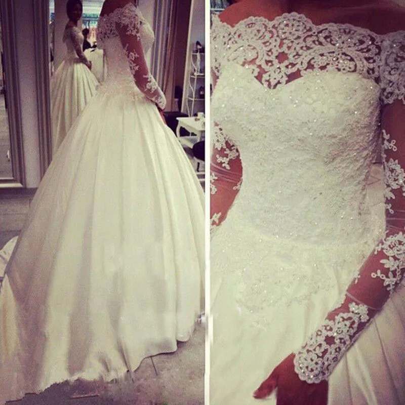 

2019 Luxury Off Shoulder Shining Beads Lace Bridal Bolero Jackets Shawl White Ivory Lace Applique Wedding Custom Size Jacket