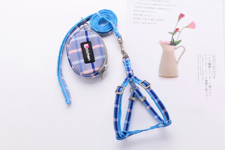 Adjustable Small Pet Cat Leash Harness Set Soft Kitten Rope Cute Princess Dog Leash Yorkies Pomeranian Doggie Puppy Collars