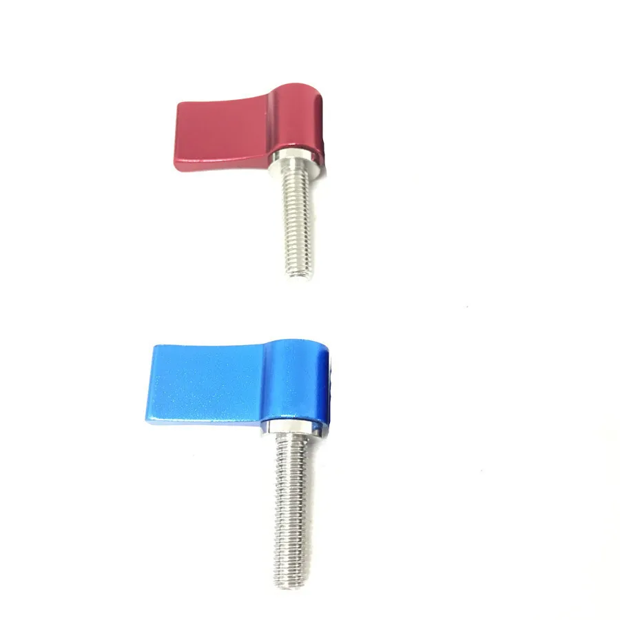 

10PCS M5 Threaded L Shape Screw Adapter 20mm Screw Length Rail Rod Slider Clamp Locking Screw Wrench Clamp Screws