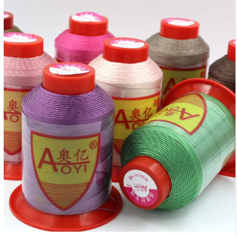 

210D/9 High Tenacity Strong Nylon Polyester Sewing Thread Industrial Machine Sofa Car Tarp Leather tassel Thread 0.7 mm