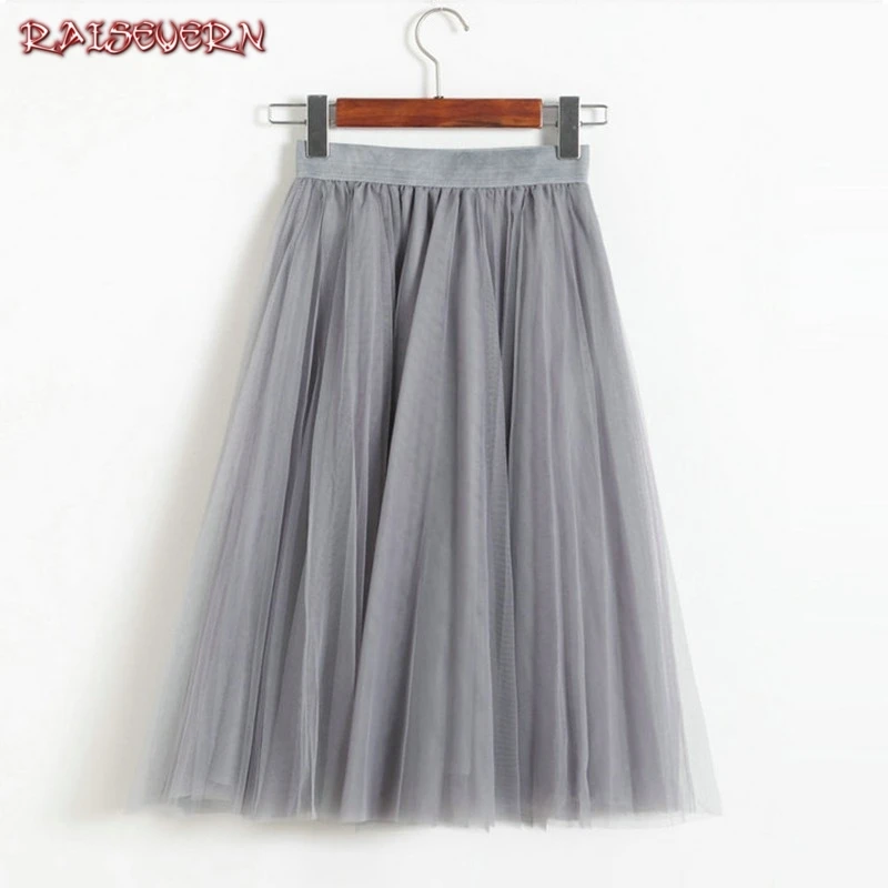 Raisvern, весенне-осенняя модная женская плиссированная Однотонная юбка миди с высокой талией, высокая эластичная юбка, акция, женская черная, розовая