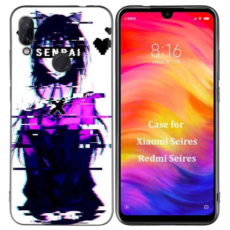 Силиконовый чехол для Xiao mi Red mi Note 7 6 5 Pro mi A1 A2 8 8A Lite 9 K20 Poco F1 S2 4 4X Plus Vaporwave Space Anime - Цвет: R-008