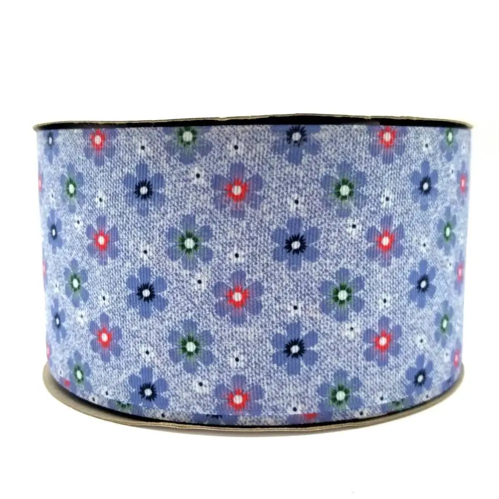 50 ярдов Цветок напечатанный grosgrain ленты 29739
