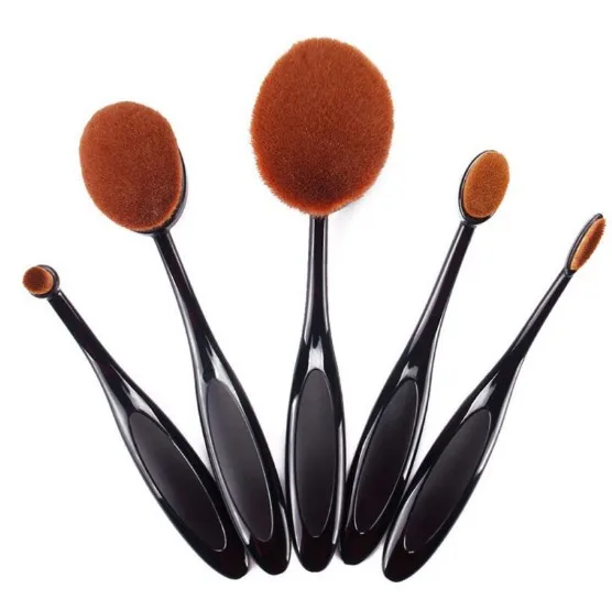 

Aochern2017 5Pcs Professional Makeup Brushes Set Brochas Maquillaje Face Cosmetic Powder Woman's Blush Brushes Maquiagem