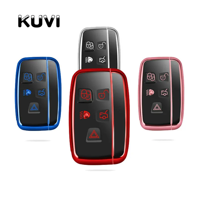 

Car Key Cover Key Case Bag For Land Rover RANGE ROVER SPORT Freelander 2 DISCOVERY 4 Evoque for Jaguar XE XJ XJL XF key cover