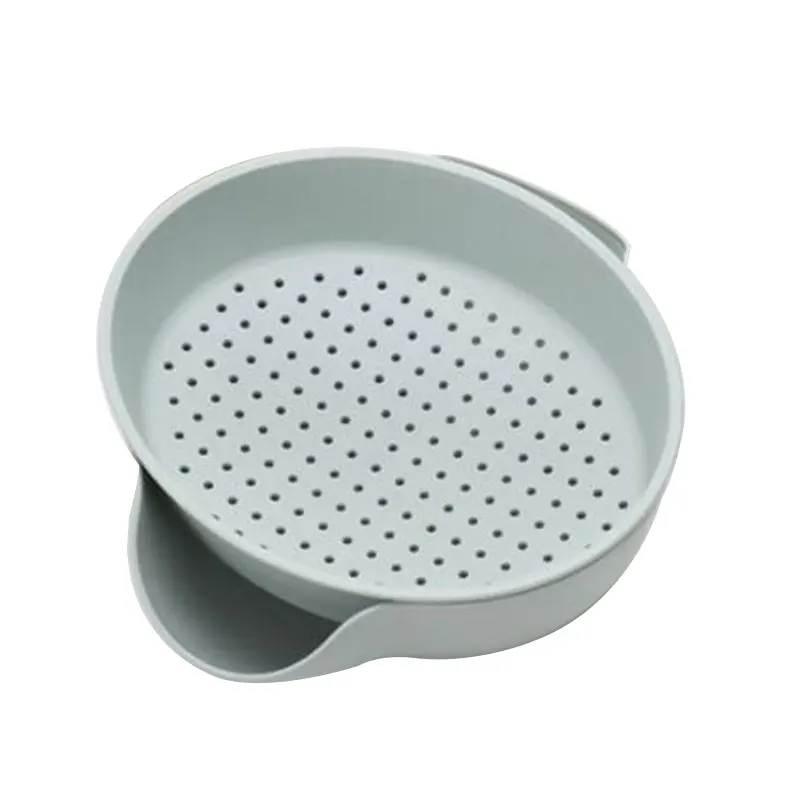 

Multi-function Double Layer Fruit Vegetable Container Plastic Drain Basket Drip Dry Storage Holder For Fruits Vegetables Snacks