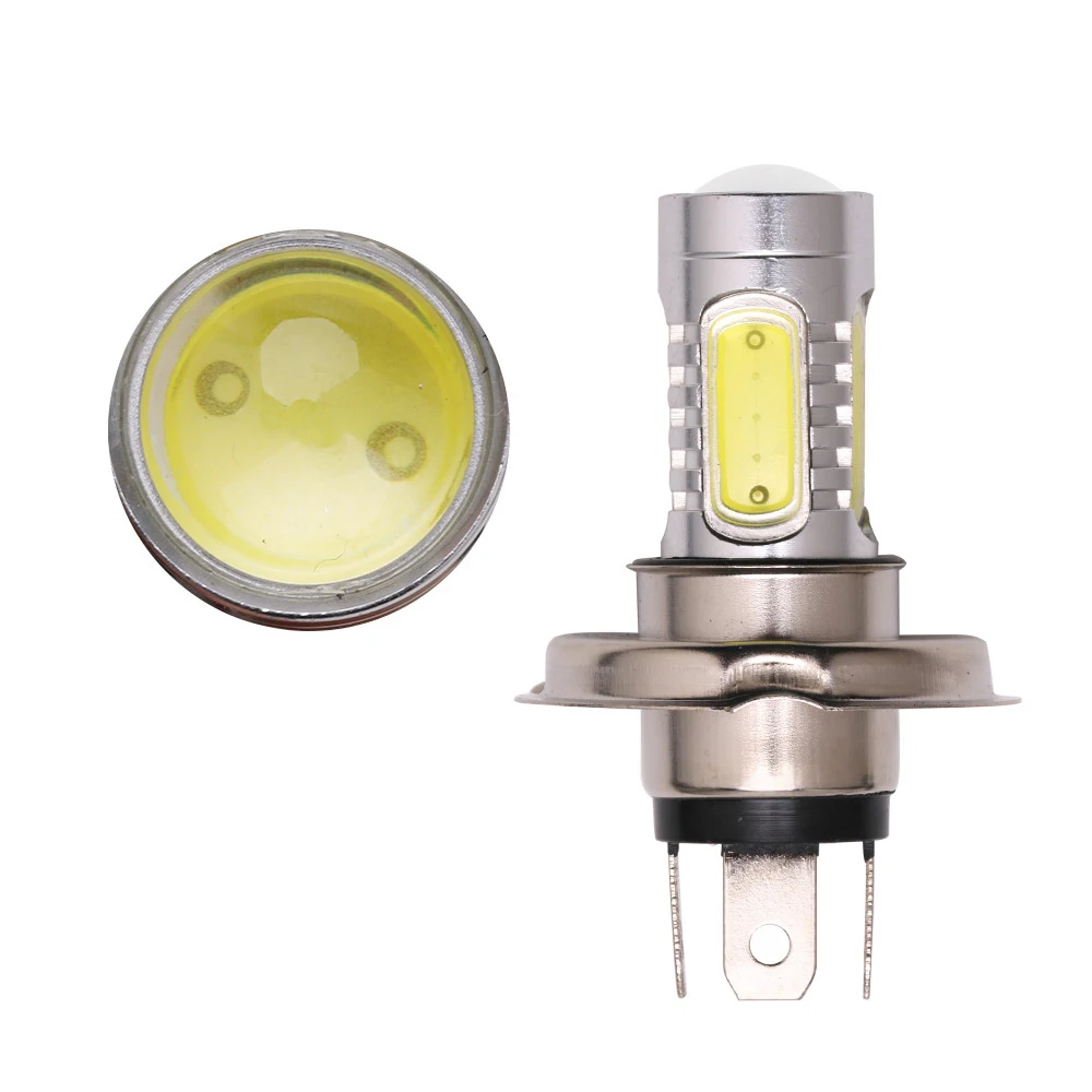 YSY 2pcs H4 9003 HB2 COB 7.5W Q5 White Fog Driving High Low Beam LED Lamp Bulb Light