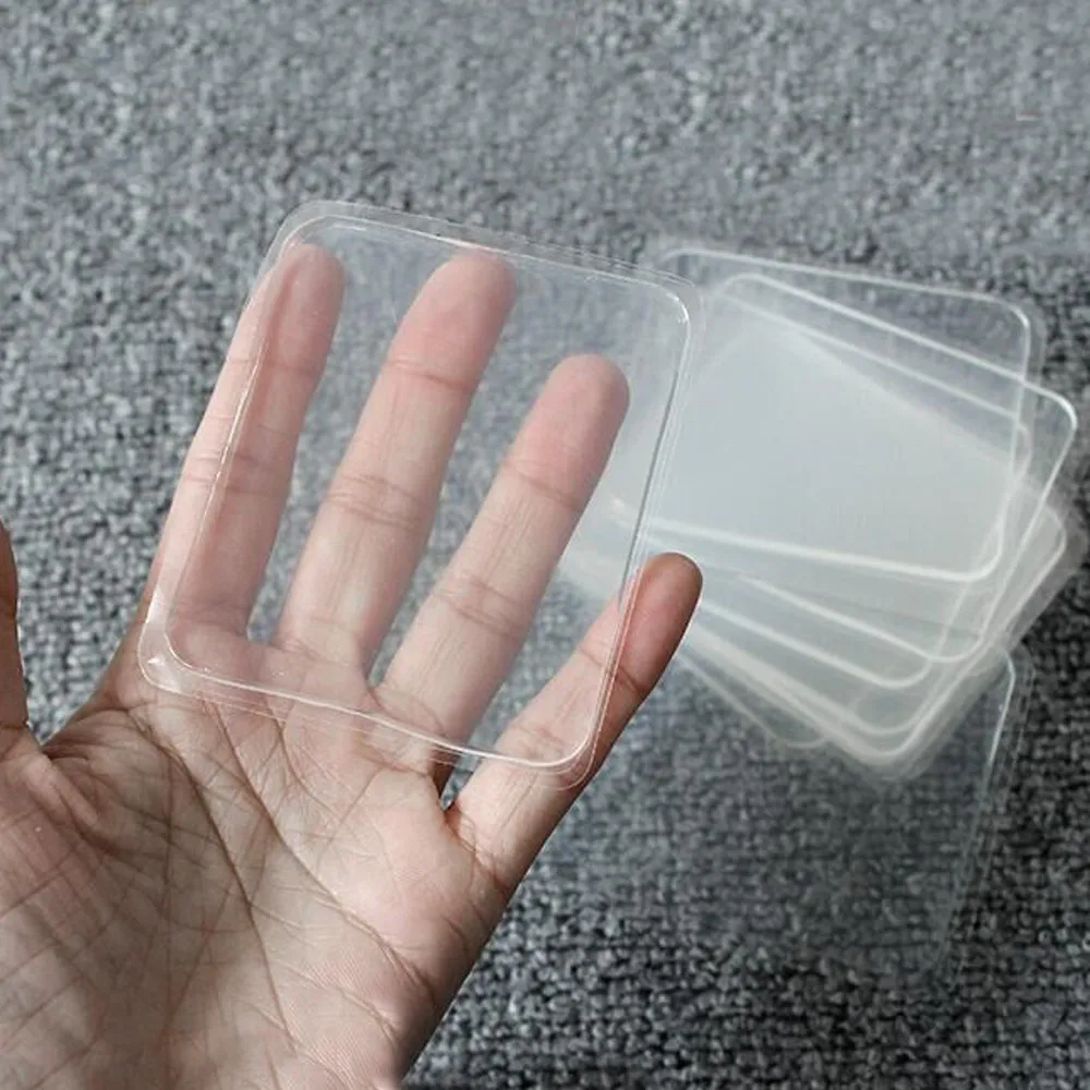 

5 Pcs Grip Sticky Anti Slip Pads Kitchen Car Holder Super Easy Gripping Pad Washable and Reusable Practical Stickers