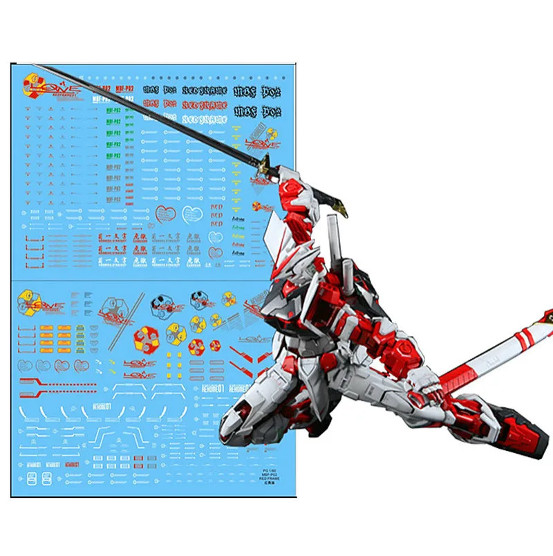 

D.L high quality Decal water paste For Bandai PG 1/60 MBF-P02 Astray Red Frame Gundam DL035