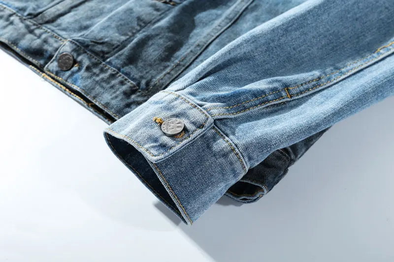 Patchwork Ripped Hole Destroyed Tie Dye Denim Jackets 6