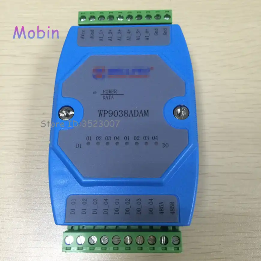 Аналоговый входной модуль WP9038ADAM 1 шт./лот 0 20 мА/4 мА 6AI/4DI/4DO RS485 MODBUS связь лучшее
