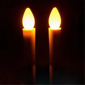 전자 LED 촛불 현실적인 배터리 전원 Flameless 촛불 홈 장식 장식 촛불 파티 결혼식 축제