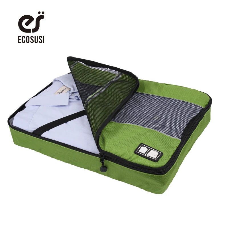 ECOCUSI New 2017 Packing Cube Set Women's and Men's Travel Bags Nylon Travel Organizer Bags