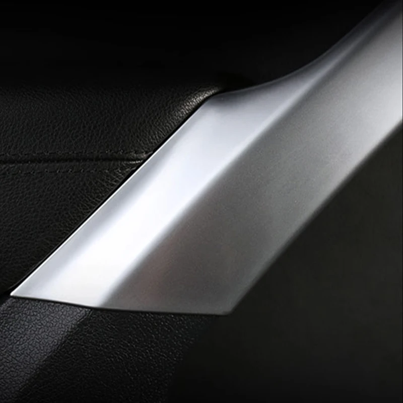 Car Door Moulding Trim 4pcs/set ABS Chrome Matte Trim Inner Door Armrest Decoration Cover Trim For Tiguan 2012 2013 2014 2015