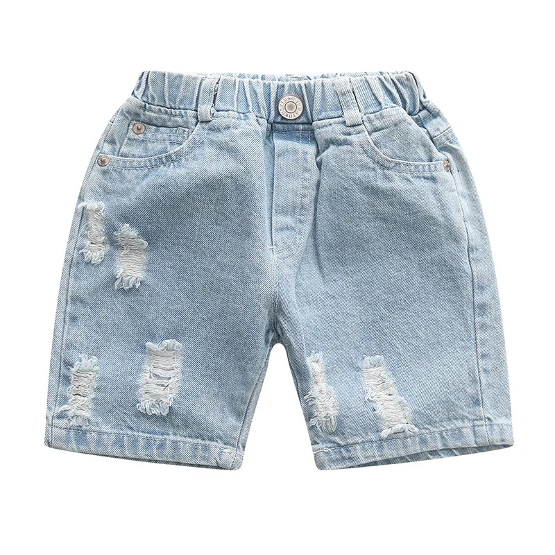 Buy Summer Boy Denim Shorts Children Kids Washed Soft